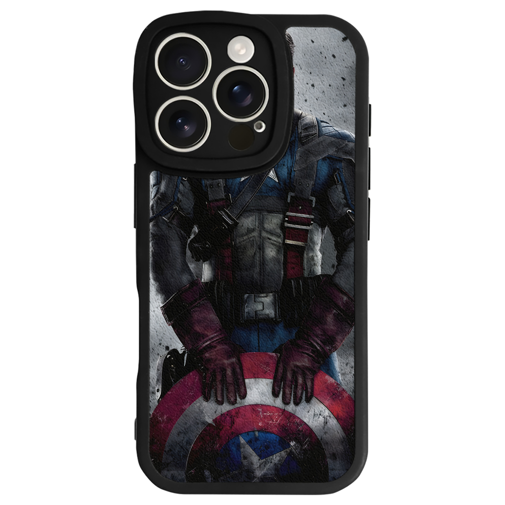 （画像用） アベンジャーズ The Avengers 【iPhone 16シリーズ対応】シリコンスマホケース（レザー調） 材質：シリコン